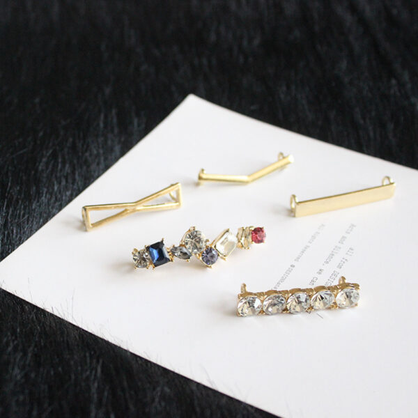 Gemstone white shoes accessories shoe buckle