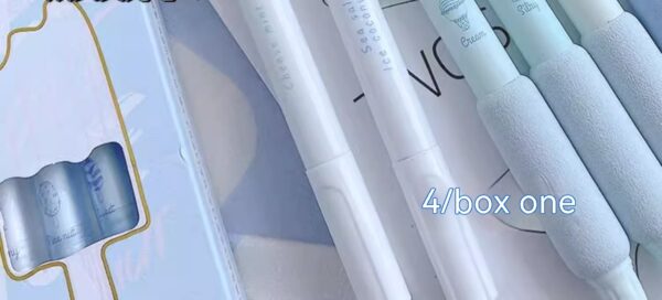 Learning Office Ice Cream Sponge Press Neutral Pen Double Headed Fluorescent