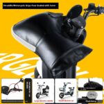 Electric Motorcycle Handle Grip Winter Thermal Waterproof Windshield Gloves Fleece-lined Hand Guard