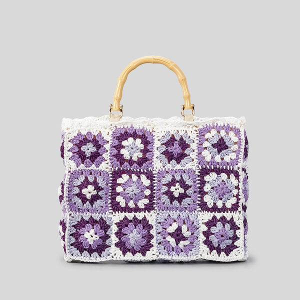 Fashion Cool Contrast Color Straw Bag Women