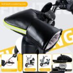 Electric Motorcycle Handle Grip Winter Thermal Waterproof Windshield Gloves Fleece-lined Hand Guard