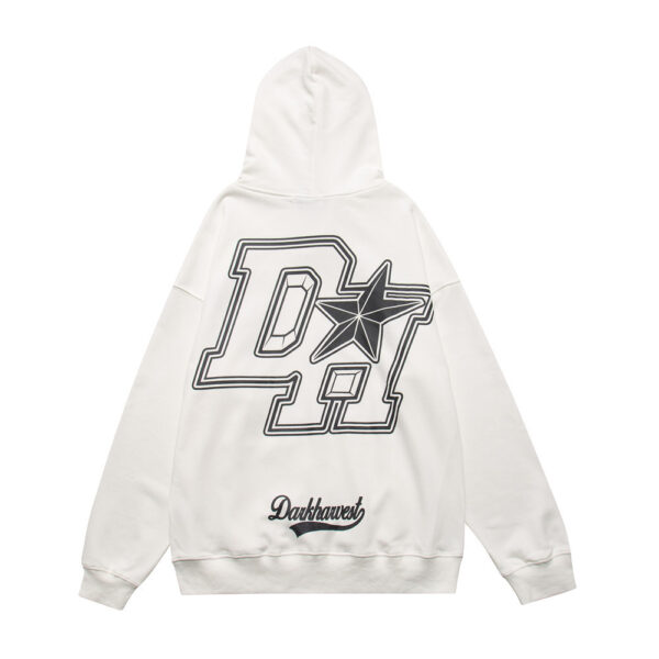 Fashion Letters Printed Hoodie Men