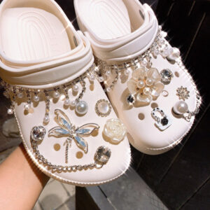 Cave Shoes Accessories Diy Rhinestone Pearl Chain