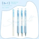 Learning Office Ice Cream Sponge Press Neutral Pen Double Headed Fluorescent