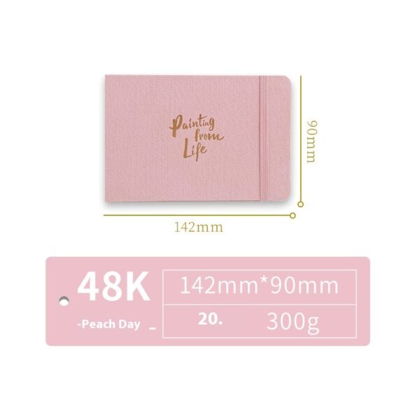 Feiluniao Watercolor Notebook Fabric Handmade Mini Portable Portable Character Sketch Hand Painted Graffiti Drawing Book